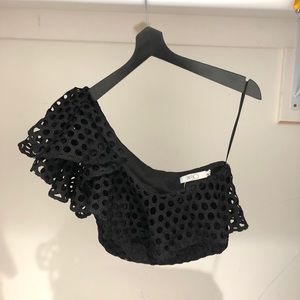 PatBo Designer Off The Shoulder Crop Top